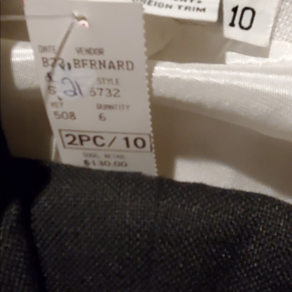 NWT Vintage Jerome Bernard black & white  pantsuit 10 - Picture 13 of 14